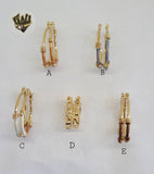 (1-2550) Gold Laminate Hoops - BGO - Fantasy World Jewelry