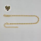 (1-0490) Gold Laminate Bracelet - 3mm Alternative Bracelet - BGF - Fantasy World Jewelry