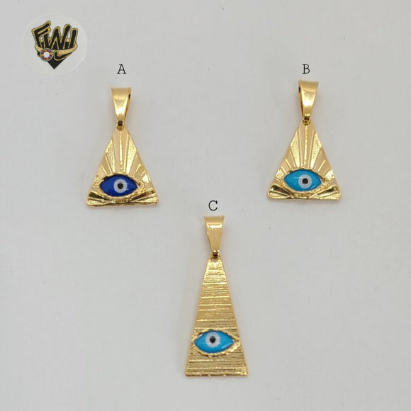 (1-2409) Gold Laminate - Eye Pendants - BGF - Fantasy World Jewelry