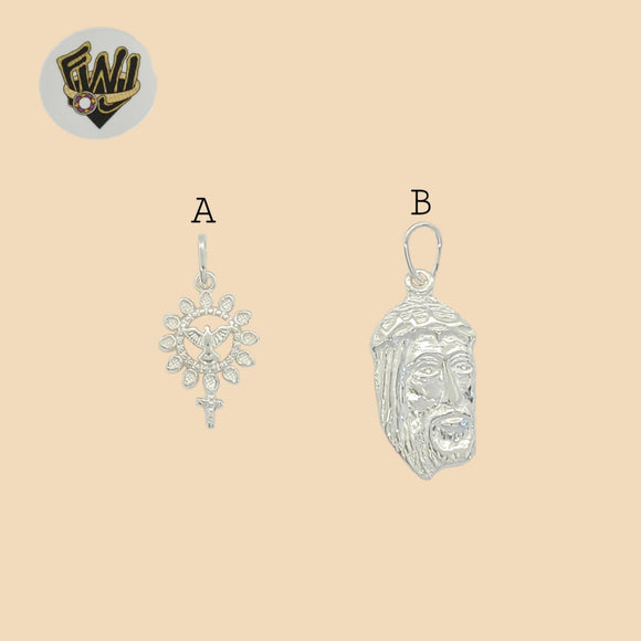 (2-1127) 925 Sterling Silver - Religious Pendants.