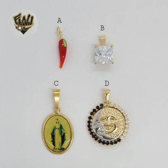 (1-2038) Gold Laminate - Pendants - BGF - Fantasy World Jewelry