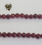(MBEAD-227) 6mm Carnelian Faceted Beads - Fantasy World Jewelry