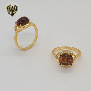 (1-3109) Gold Laminate - Venturina Ring - BGO
