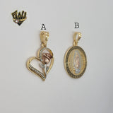 (1-2314-1) Gold Laminate - Three Tone Pendants - BGO