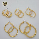 (1-2725) Gold Laminate Hoops - BGO - Fantasy World Jewelry