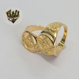 (1-3157) Gold Laminate -Mason Men Ring - BGO - Fantasy World Jewelry
