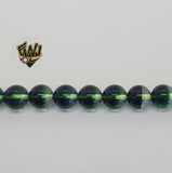 (MBEAD-181) 10mm Quarzo Verde Beads - Fantasy World Jewelry