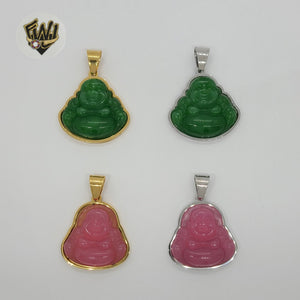 (4-2090) Stainless Steel - Buddha Pendants. - Fantasy World Jewelry