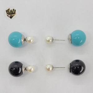 (4-2285) Stainless Steel - Double Earrings. - Fantasy World Jewelry