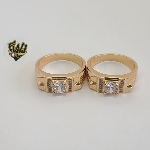(1-3165-1) Gold Laminate - CZ Men Ring - BGO - Fantasy World Jewelry