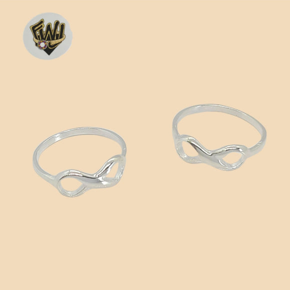 (2-5002) 925 Sterling Silver - Infinity Plain Ring.