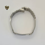 (4-4010) Stainless Steel - 13mm Bracelet for Men - 8" - Fantasy World Jewelry
