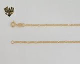 (1-1801) Laminado de oro - Cadena de eslabones Figaro de 2,5 mm - BGF