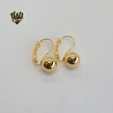 (1-1069) Gold Laminate - Balls Earrings - BGO - Fantasy World Jewelry