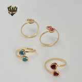 (1-3121-1) Gold Laminate - Adjustable Heart Toe/Child Ring - BGF - Fantasy World Jewelry