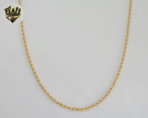 (1-1724) Gold Laminate - 2mm Rope Link Chain - BGF