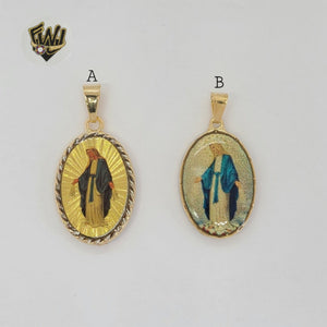 (1-2302) Gold Laminate - Saint Medal Pendants - BGF - Fantasy World Jewelry