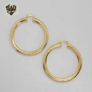 (1-2933) Gold Laminate - Diamond Cut Hoops - BGF