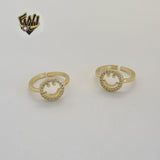 (1-3034-3) Gold Laminate - Happy Face Ring - BGO