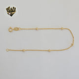 (1-0702) Gold Laminate - 1.5mm Satellite Balls Bracelet - BGF