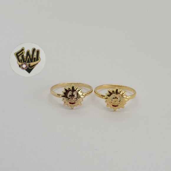 (1-3115) Gold Laminate - Sun Toe/Child Ring - BGF - Fantasy World Jewelry