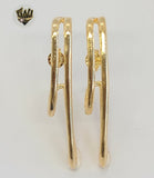 (1-2979) Gold Laminate - Hoop Earring - BGF - Fantasy World Jewelry