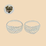 (2-5003) 925 Sterling Silver - Leaf Ring - Fantasy World Jewelry