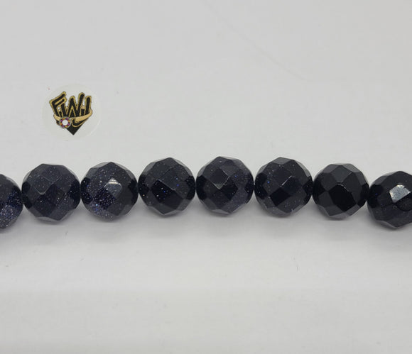 (MBEAD-145) 12mm Venturina Azul Beads - Fantasy World Jewelry