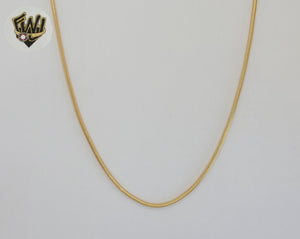 (1-1531-1) Gold Laminate - 1.5mm Snake Link Chain - BGF