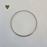 (4-5056) Stainless Steel - 2.5mm Plain Bangle. - Fantasy World Jewelry