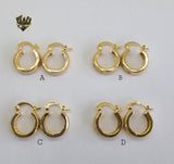 (1-2659) Gold Laminate Hoops - BGO - Fantasy World Jewelry
