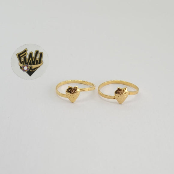 (1-3116-1) Gold Laminate -Strawberry Toe Ring - BGF - Fantasy World Jewelry