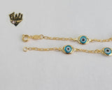 (1-0682) Gold Laminate Bracelet -2mm Link Chain Bracelet- 7.5''-BGF - Fantasy World Jewelry