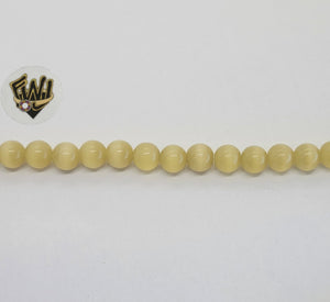 (MBEAD-252) 6mm Ojo De Gato Beads - Fantasy World Jewelry