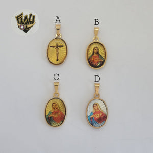 (1-2385) Gold Laminate - Religious Pendants - BGF