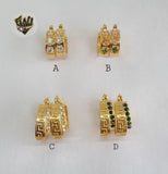 (1-2647) Gold Laminate Hoops - BGO - Fantasy World Jewelry