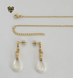 (4-7018) Stainless Steel - 1mm Drop Style Set - 16". - Fantasy World Jewelry