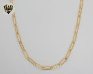 (1-1814 G-I) Gold Laminate - 5mm Paper Clip Link Chain - BGF