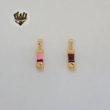(1-2255-2) Gold Laminate - Figa Hand Pendants - BGF