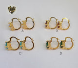 (1-2667-D) Gold Laminate Hoops - BGO - Fantasy World Jewelry