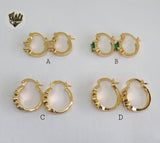 (1-2665) Gold Laminate Hoops - BGO - Fantasy World Jewelry