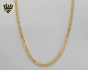 (1-1784) Gold Laminate - 4.6mm Curb Link Chain - BGF