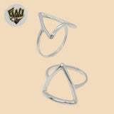 (2-5003) 925 Sterling Silver - Triangle Ring - Fantasy World Jewelry