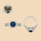 (2-5107) 925 Sterling Silver - Zircon Ring - Fantasy World Jewelry