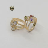 (1-3175) Gold Laminate - CZ Ring - BGO - Fantasy World Jewelry