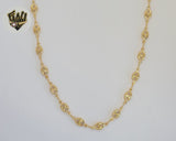 (1-1573) Gold Laminate - 5.5mm Hollow Puff Link Chain - BGF