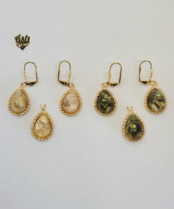 (1-6490) Gold Laminate - Drop Style Set - BGO - Fantasy World Jewelry