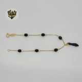(1-0692) Gold Laminate - 1mm Figa Hand Bracelet - 7.5" - BGF - Fantasy World Jewelry
