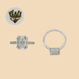 (2-5111) 925 Sterling Silver - Zircon Stone Ring - Fantasy World Jewelry
