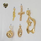 (1-2256) Gold Laminate Pendants - BGO